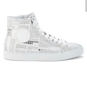 COPY - JOHN GALLIANO
Gazette Newspaper Print High-Top Sneakers